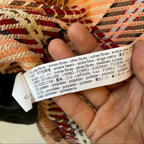 Stradivarius Plaid Checked Tweed Style Coat - Picture 7 of 10